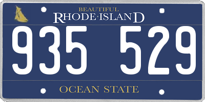 RI license plate 935529