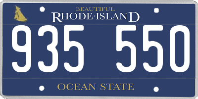 RI license plate 935550