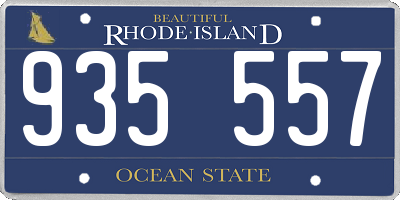 RI license plate 935557