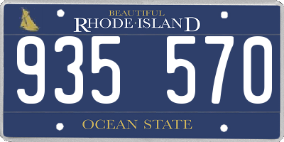 RI license plate 935570