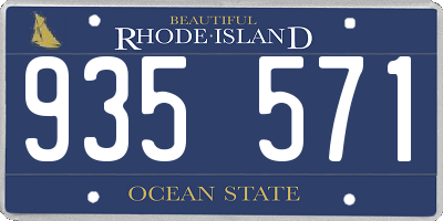 RI license plate 935571