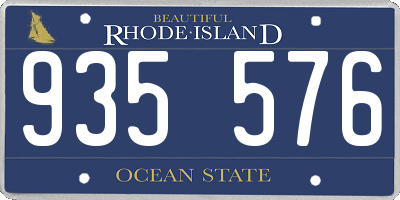 RI license plate 935576