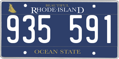 RI license plate 935591