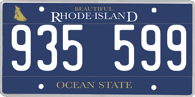 RI license plate 935599