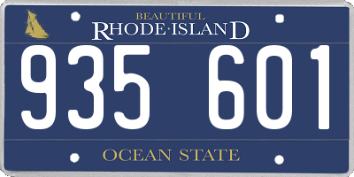 RI license plate 935601