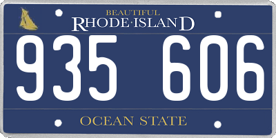 RI license plate 935606