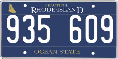 RI license plate 935609