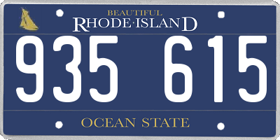 RI license plate 935615