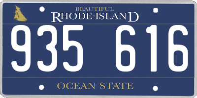 RI license plate 935616