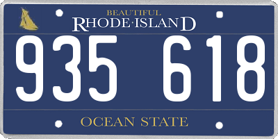 RI license plate 935618