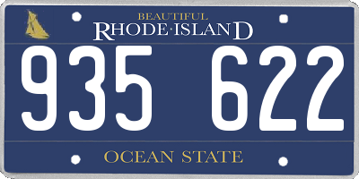 RI license plate 935622