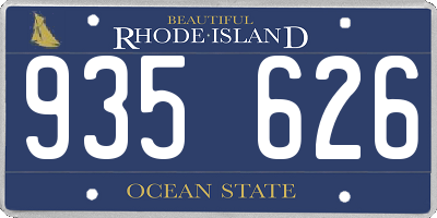 RI license plate 935626
