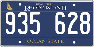 RI license plate 935628