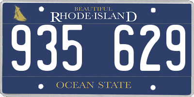 RI license plate 935629