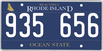 RI license plate 935656