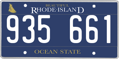 RI license plate 935661