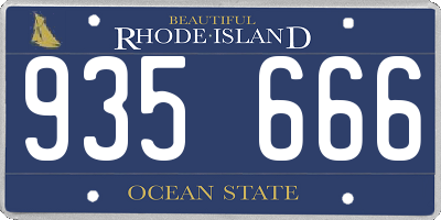 RI license plate 935666