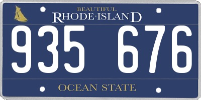 RI license plate 935676