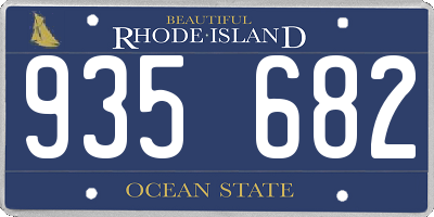 RI license plate 935682