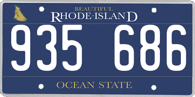 RI license plate 935686