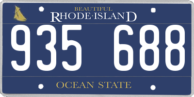 RI license plate 935688
