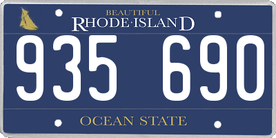 RI license plate 935690