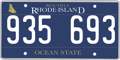 RI license plate 935693