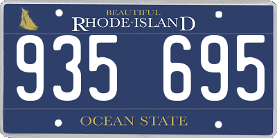 RI license plate 935695