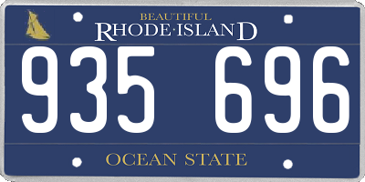 RI license plate 935696