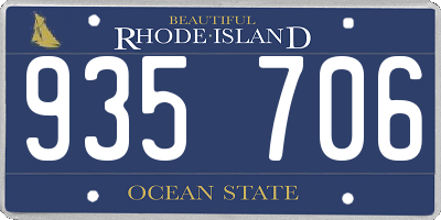 RI license plate 935706
