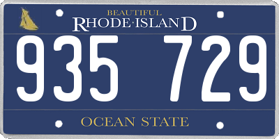 RI license plate 935729
