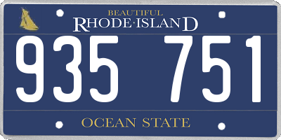 RI license plate 935751