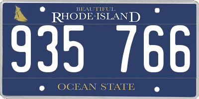 RI license plate 935766