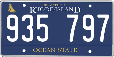 RI license plate 935797