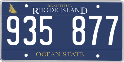 RI license plate 935877