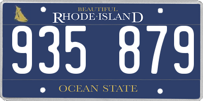 RI license plate 935879