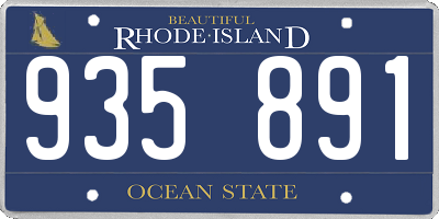 RI license plate 935891