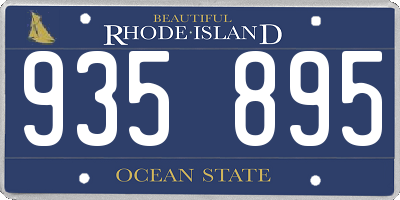RI license plate 935895