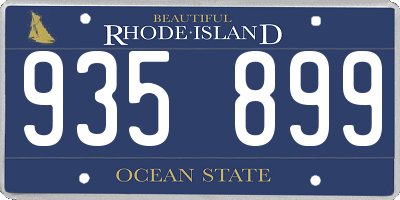 RI license plate 935899