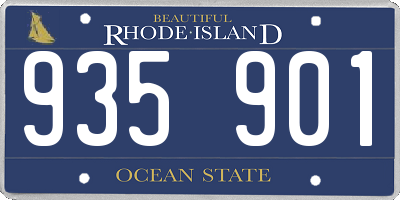RI license plate 935901