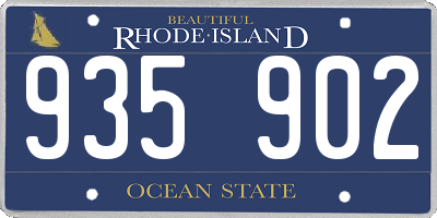 RI license plate 935902