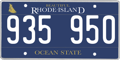 RI license plate 935950
