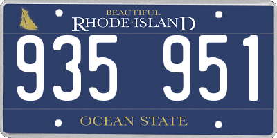 RI license plate 935951