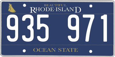 RI license plate 935971