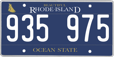 RI license plate 935975