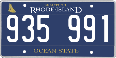 RI license plate 935991