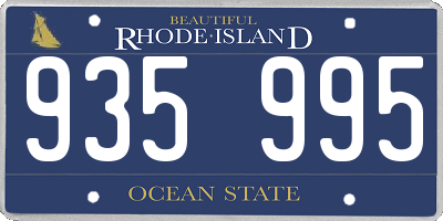 RI license plate 935995