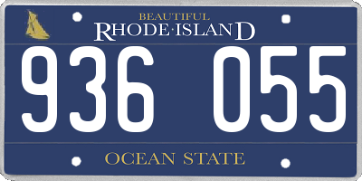 RI license plate 936055