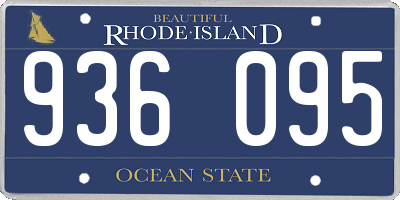 RI license plate 936095