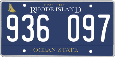 RI license plate 936097